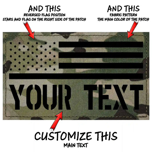 Custom IR Reflective ID Panel – 1-Line Text