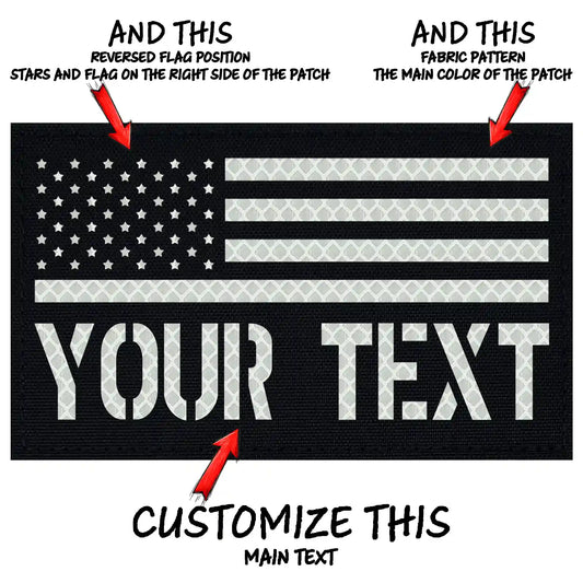 Custom Reflective ID Panel – 1-Line Text